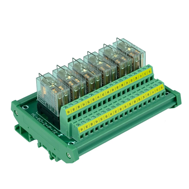 G2R-2 6-канальный релейный модуль 2NO 2NC Электронный DPDT переключатель 12V 24V Релейная плата 1