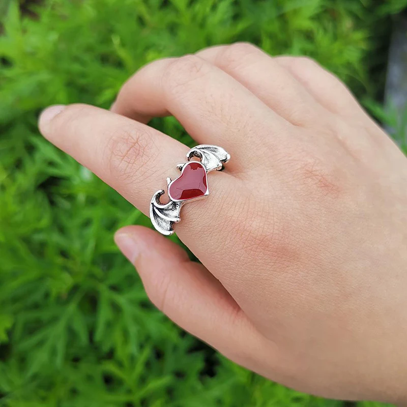 Новое модное креативное красочное кольцо с сердечком для женской вечеринки, Дня рождения, Серебряное открытое кольцо для влюбленных подруг, ювелирный подарок. 1
