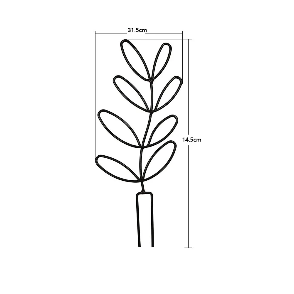 Прочный Геометрический металлический кол для вьющихся растений Стойка для комнатных садовых растений для лазания Комнатные растения Золотая опора Садовые принадлежности 5