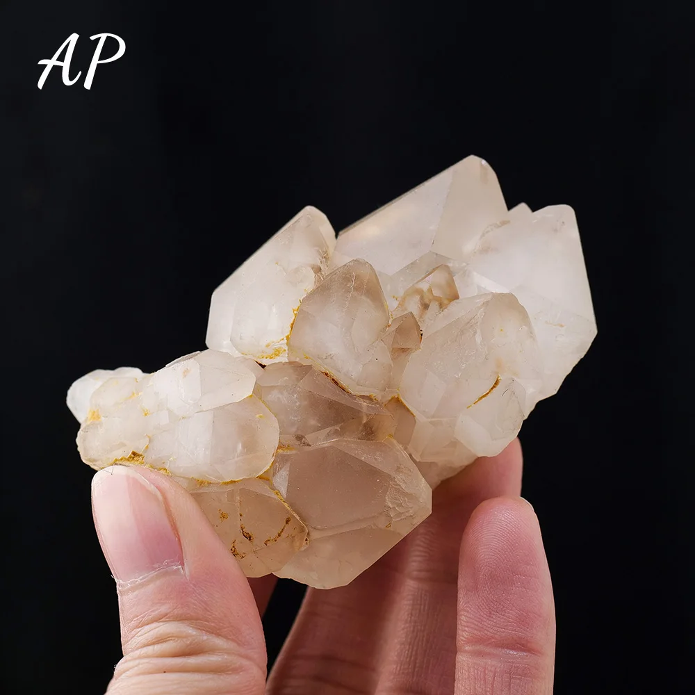 1шт Натуральный кристалл Необработанный Камень Кластер прозрачного кварца Неправильной формы Целебный камень Кластер белого кристалла Образцы минералов 0