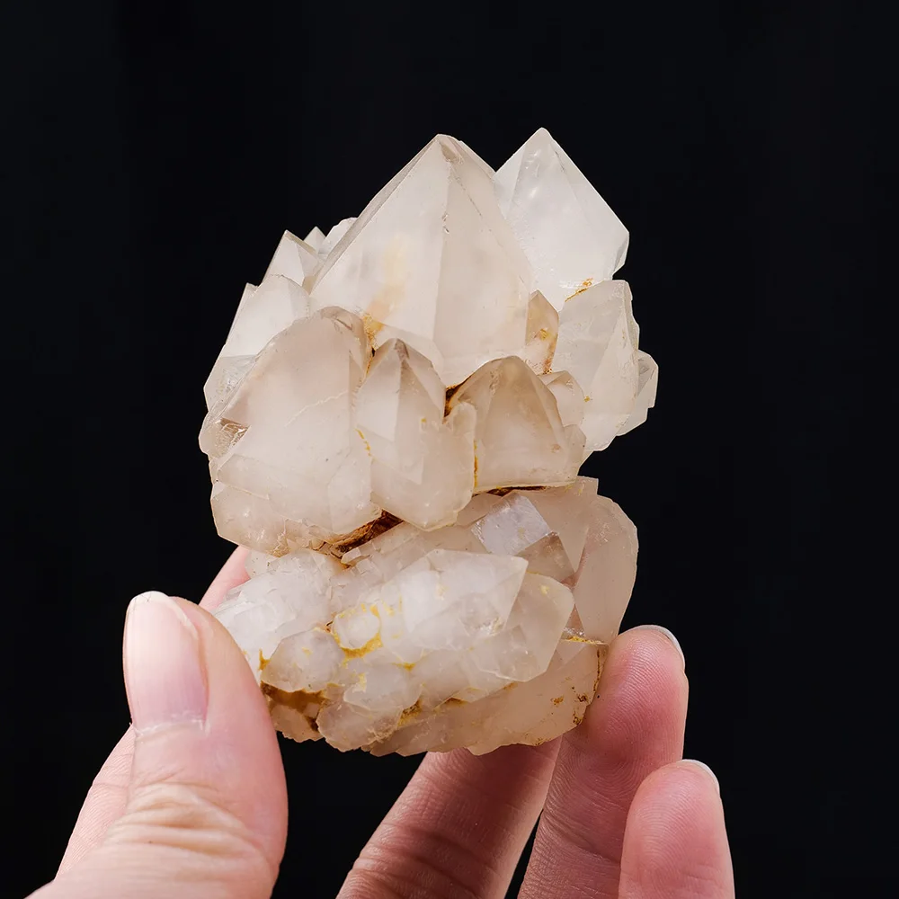 1шт Натуральный кристалл Необработанный Камень Кластер прозрачного кварца Неправильной формы Целебный камень Кластер белого кристалла Образцы минералов 1