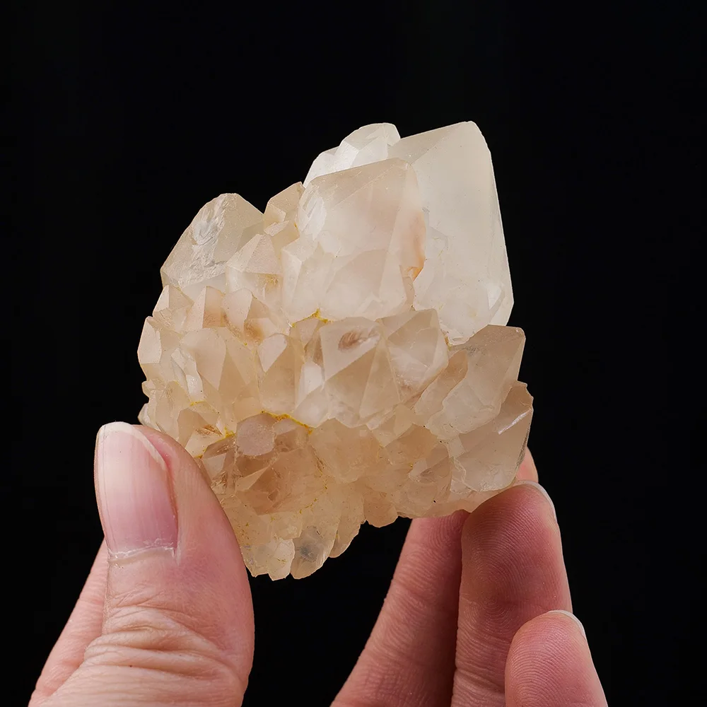 1шт Натуральный кристалл Необработанный Камень Кластер прозрачного кварца Неправильной формы Целебный камень Кластер белого кристалла Образцы минералов 2