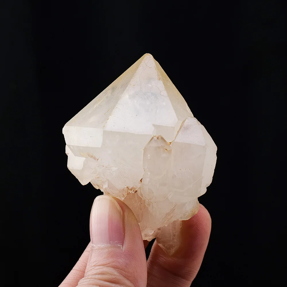 1шт Натуральный кристалл Необработанный Камень Кластер прозрачного кварца Неправильной формы Целебный камень Кластер белого кристалла Образцы минералов 3