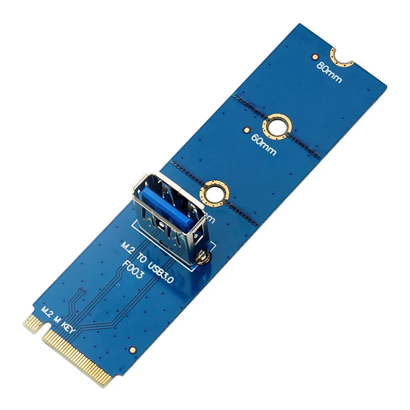 5 Гбит /с Адаптер NGFF M.2 для карты передачи данных USB 3.0 Конвертер M2 для карты передачи данных USB 3.0 для карты PCI-E Riser Card для майнинга BTC LTC ETH 3