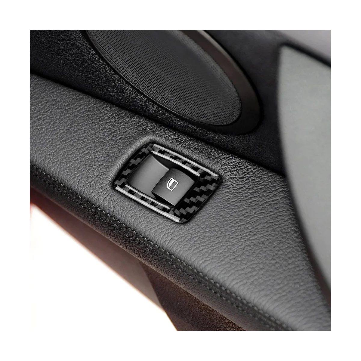 Для BMW Z4 E89 2009-2016 Автомобильный стеклоподъемник из углеродного волокна, переключатель панели управления, накладка, наклейка, аксессуары с кнопкой 2