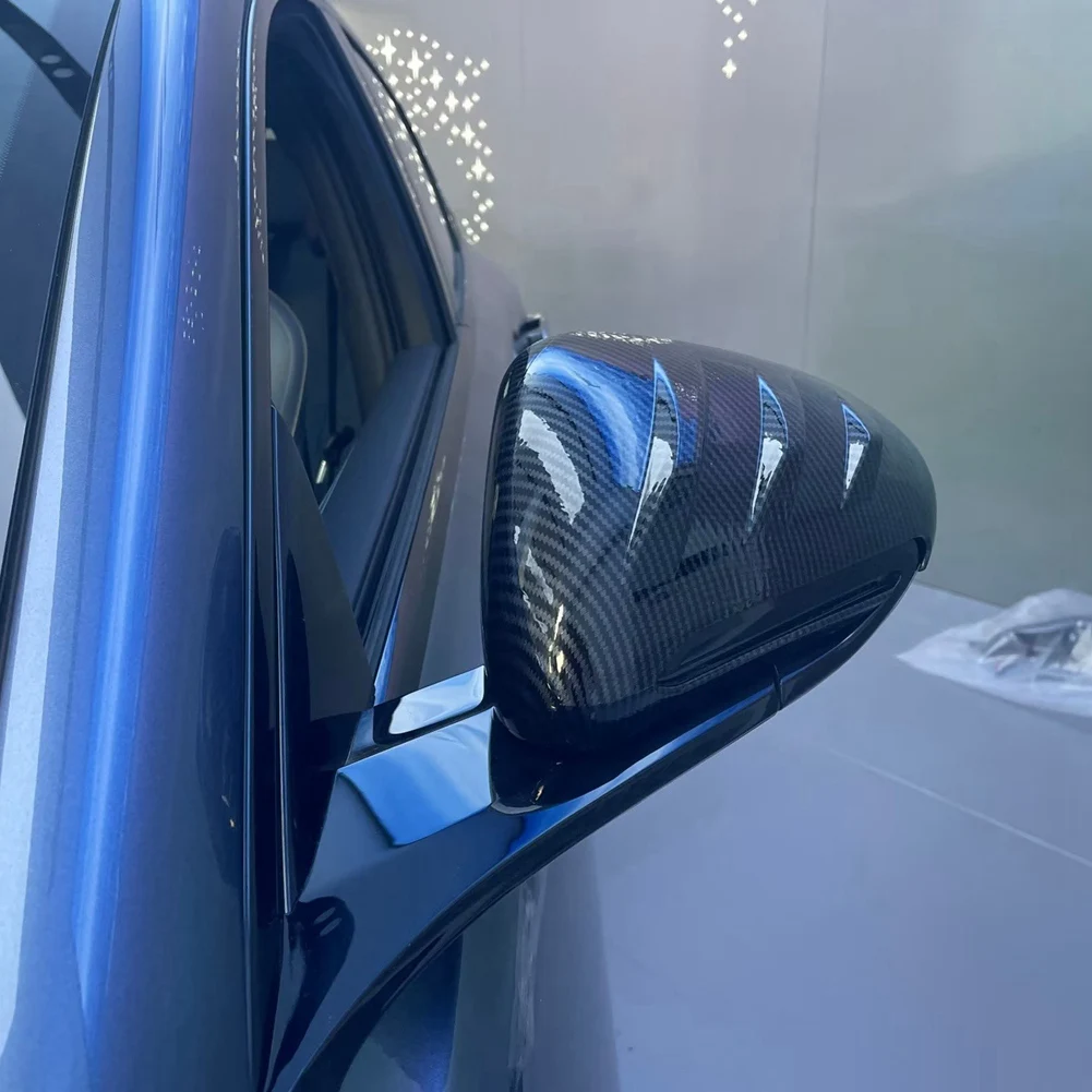 2шт Крышка зеркала заднего вида из углеродного волокна в стиле ABS для BYD SEAL 2022, Крышка зеркала заднего вида, Отражатель, Защита от царапин 4