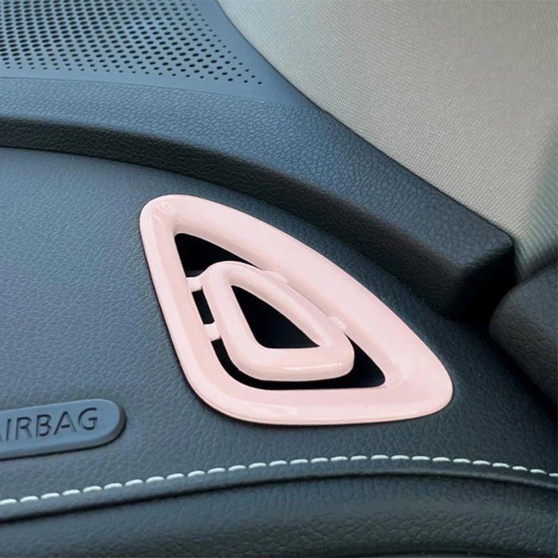Воздуховыпускное отверстие для внутренней панели приборов Декоративная наклейка Защитная Модификационная рамка для автомобильных аксессуаров Mercedes Smart Elf # 1 2