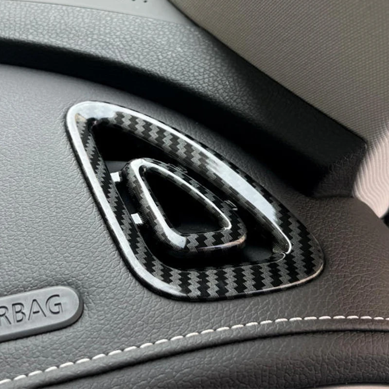 Воздуховыпускное отверстие для внутренней панели приборов Декоративная наклейка Защитная Модификационная рамка для автомобильных аксессуаров Mercedes Smart Elf # 1 3
