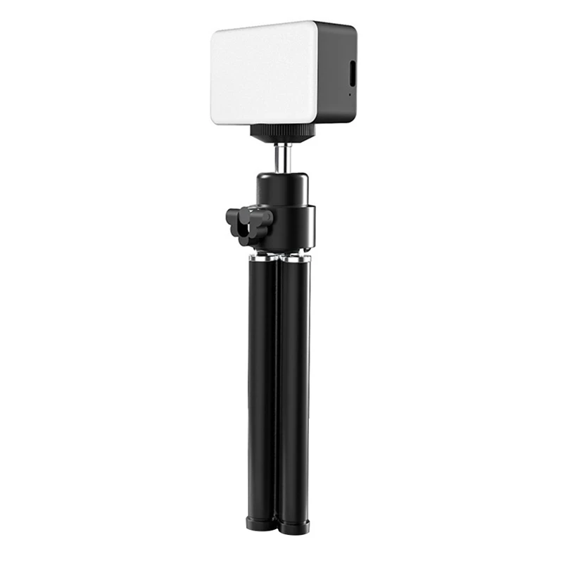 Ручной карданный стабилизатор с подсветкой для мобильного телефона для видеоконференцсвязи в режиме реального времени с подсветкой для камеры со штативом 0