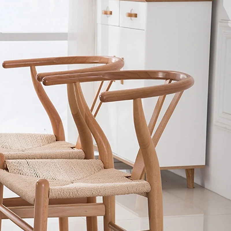 Свадебные обеденные стулья с поддержкой спины, Дерево для гостиной, Черное антикварное кожаное дизайнерское кресло для отдыха, Офисная мебель для дома Sillas 4