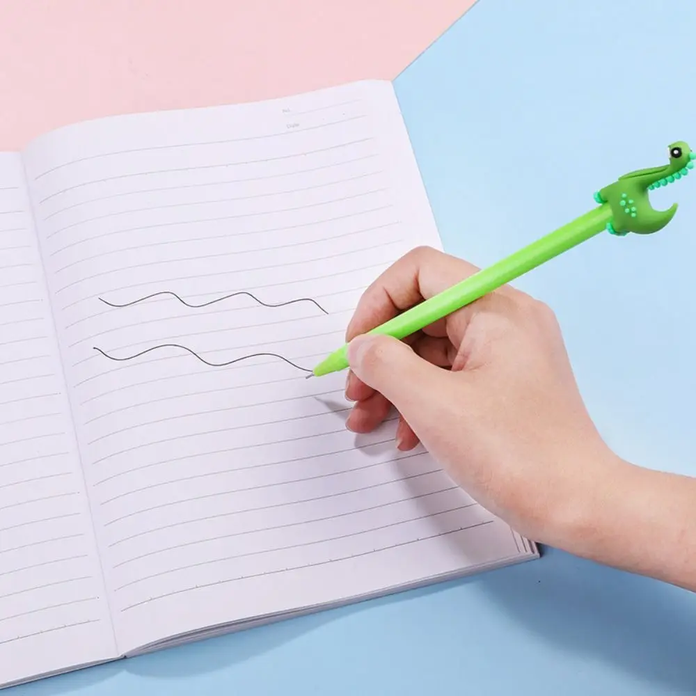 Креативная Ручка с Черными Чернилами 0,5 мм Мультяшный Маленький Динозавр Нейтральная Гелевая Ручка Студенческие Канцелярские Принадлежности Для Письма 3
