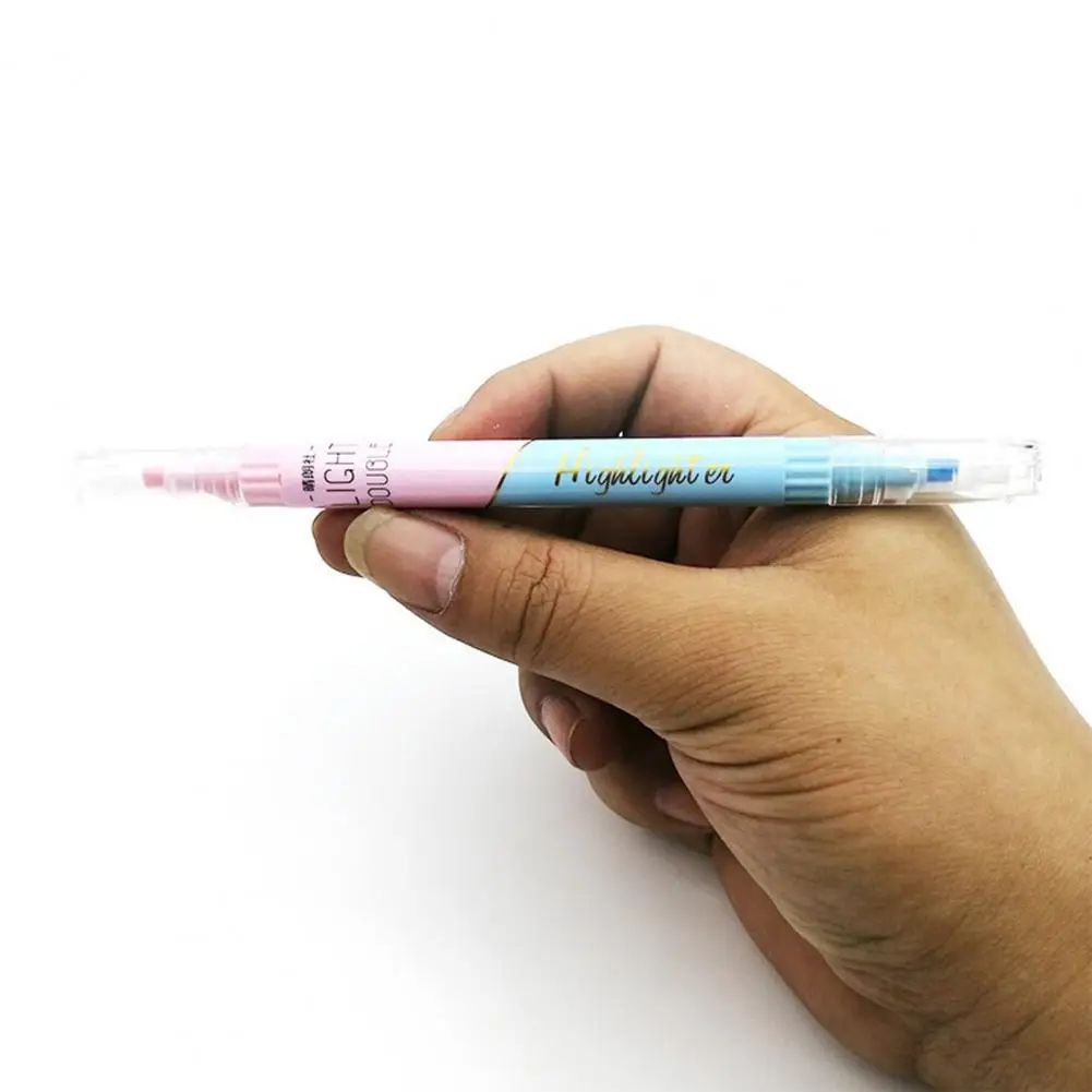 Полезная флуоресцентная ручка, Пластиковый флуоресцентный Маркер с наклонной головкой, Канцелярские Принадлежности 3