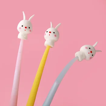 1 шт. От Lytwtw's Cute Kawaii Rabbit Офисные Школьные принадлежности Канцелярские принадлежности Креативная Милая Симпатичная Забавная Мягкая Гелевая ручка
