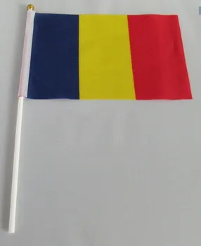 14*21 см Сигнальный флаг Румынии с размахиванием руками, маленькие флажки-баннеры