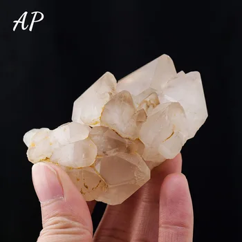 1шт Натуральный кристалл Необработанный Камень Кластер прозрачного кварца Неправильной формы Целебный камень Кластер белого кристалла Образцы минералов