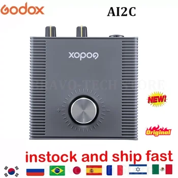 2-канальный аудиоинтерфейсный микшер Godox AI2C, звуковая карта DJ-консоли для записи музыки на Youtube, подкастинга.