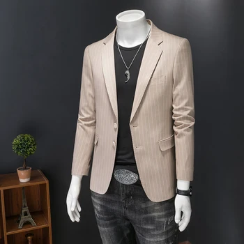 2023 новый весенний костюм, мужской высококачественный элегантный костюм, мужской деловой однобортный костюм для отдыха, мужская куртка полного размера S-5XL