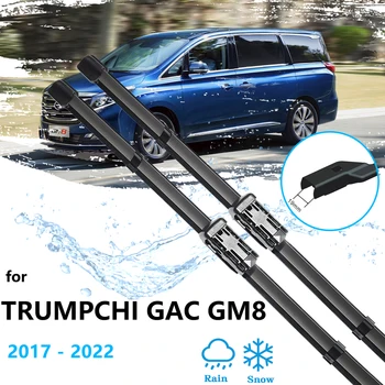 2x Для Trumpchi GM8 M8 GAC GN8 2017 ~ 2022 Аксессуары для автомобильных щеток стеклоочистителя Резиновые Щетки для переднего ветрового стекла, резак для очистки полос LHD