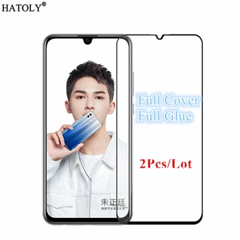 2шт Huawei P Smart 2019 Стекло Закаленное стекло для Huawei P Smart 2019 Защитная пленка для экрана с полным клеевым покрытием для Huawei P Smart 2019