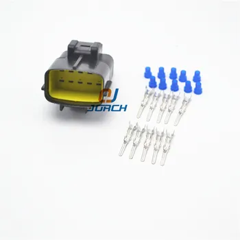 5 комплектов 10-контактных штекерных электрических вилок Tyco/Amp, водонепроницаемый автоматический разъем с клеммами и уплотнениями 174657-2