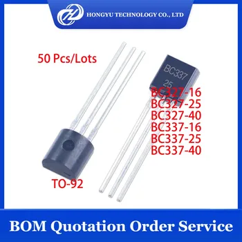 50 шт./Лот BC327-16 BC327-25 BC327-40 BC337-16 BC337-25 BC337-40 BC327 BC337 Оптовая Продажа Транзисторов TO-92 NPN С Высоким уровнем тестирования