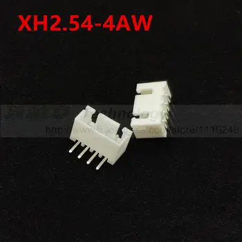 50 шт./лот XH2.54-4AW XH2.54 штекерный разъем прямоугольный контактный разъем 2.54 мм 4pin бесплатная доставка