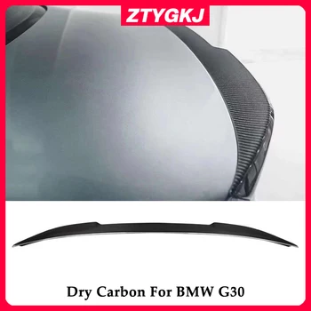 C Стиль сухого углеродного волокна Материал крыла багажника Задний спойлер для BMW 5 серии G30 Тюнинг 2017-2021