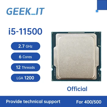 Core i5-11500 SRKNY 2,7 ГГц, 6 ядер, 12 потоков, 12 МБ 65 Вт, LGA1200