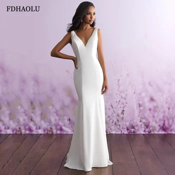 FDHAOLU FU09 Белые свадебные платья 