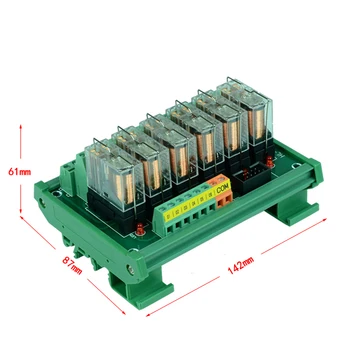 G2R-2 6-канальный релейный модуль 2NO 2NC Электронный DPDT переключатель 12V 24V Релейная плата