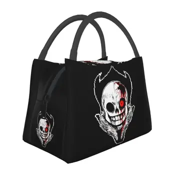Horrortale Sans Undertale Термоизолированные сумки для ланча Игровой Портативный контейнер для ланча для офиса, хранения еды на открытом воздухе, Коробка для еды