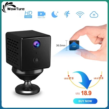 IP-камера 4G Smart Mini Webcam с PIR-датчиком Радионяня Камеры видеонаблюдения 1080P Ночного видения Камеры обнаружения человека CB72