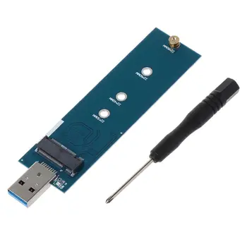 M.2 к USB-Адаптеру B Key M.2 SSD-Адаптер USB 3,0 к 2280 M2 NGFF SSD-Накопитель Адаптер Конвертер SSD-Карта Для Чтения Высокое Качество