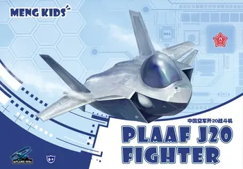 MENG mPLANE-005s KIDS PLAAF J-20 Fighter Q Edition Самолет-Дисплей Игрушка Пластиковая Сборка Модельный Комплект