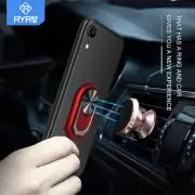 RYRA Универсальный Магнитный держатель для телефона, Вращающийся на 360 градусов Кольцевой кронштейн, Вентиляционное отверстие для автомобиля, Навигационный кронштейн для Iphone Xiaomi