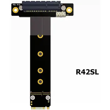 Riser PCIe x4 3.0 PCI-E 4x-M.2 для NGFF для NVMe M Key 2280 Riser Card Gen3.0 Кабель M2 Key-M Удлинитель PCI-Express
