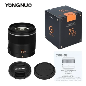 YONGNUO YN25mm F1.7M 25mm F1.7 для объектива камеры с креплением M4/3 С большой диафрагмой AF/MF Prime Объектив Panasonic Olympus G95 GF9 GX9