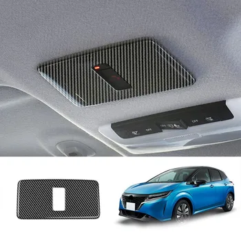 Автомобильная внутренняя крышка SOS, Панель аварийной кнопки на крыше, Декоративная отделка рамы для Nissan NOTE E13 KICKS 2020-2022 из углеродного волокна