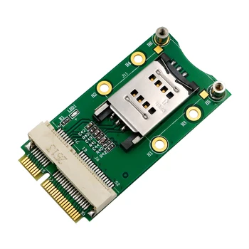Адаптер MinMini PCI-E со слотом для SIM-карты для 3G / 4G, WWAN LTE, GPS-карты, держатель SIM-карты с откидной крышкой