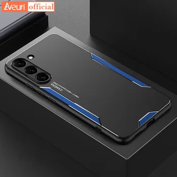 Алюминиевый Металлический Чехол Для Samsung Galaxy S21 S20 FE S23 S22 Plus Note 20 Ultra 5G Чехол Для Телефона Матовый Силиконовый Защитный Чехол Coque