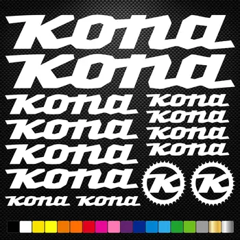 Виниловые наклейки Kona на велосипедную раму Cycle Велоспорт Горный велосипед MTB Наклейки для шоссейных велосипедов