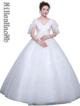 Винтажное свадебное платье принцессы 2023 Новое свадебное платье тонкое свадебное платье большого размера Robe De Mariee