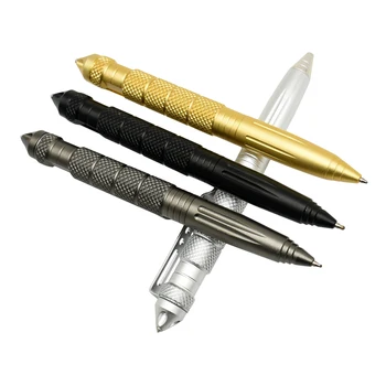 Высококачественная Чернильная ручка, Сменная Сине-черная, Металлическая, Цветная, Тактическая Защитная Ручка, Шариковые ручки для офиса школьников