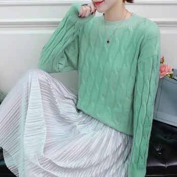 Дешевый оптовый 2019 новый осенне зимний хит продаж, женский модный повседневный теплый красивый свитер BP297