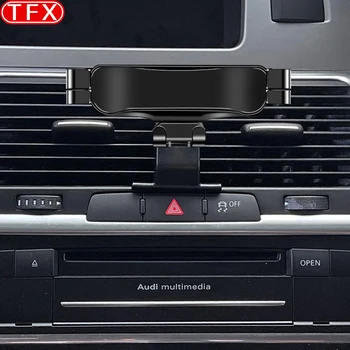 Для Audi Q7 2006-2014 Стайлинг Автомобиля Держатель Мобильного Телефона Вентиляционное Отверстие Крепление Гравитационный Кронштейн Подставка Авто Модифицированные Аксессуары