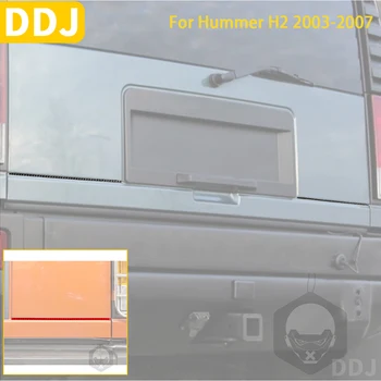 Для Hummer H2 2003 2004 2005 2006 2007 Аксессуары из углеродного волокна Для внешней отделки багажника автомобиля, наклейка в полоску, красный, черный
