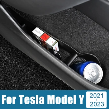 Для Tesla Модель Y 2021 2022 2023 2024 TPE Дверная Ручка Автомобиля Подлокотник Ящик Для Хранения Чехол Накладка Держатель Контейнер Лоток Аксессуары