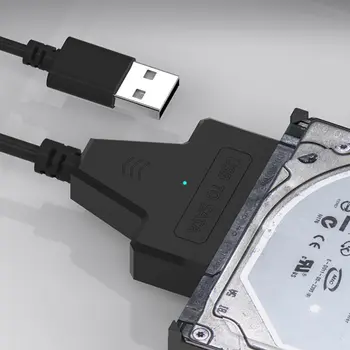 Кабель-адаптер SATA к USB 3,0 /2,0 СО СКОРОСТЬЮ передачи данных до 6 Гбит/с 7 + 15/22 pin Для поддержки 2,5-дюймового внешнего SSD HDD Жесткого диска Sata III, SATA 3