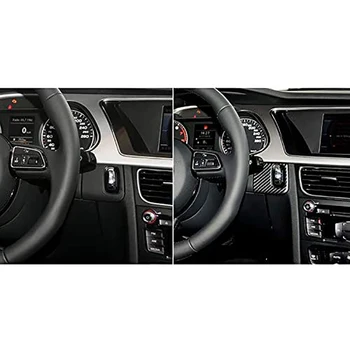 Кнопка включения двигателя Start Stop из углеродного волокна, Ключ зажигания, Накладка на панель, Декор для Audi A4 B8 A5 8T S5 2008-2015