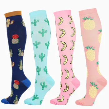 Компрессионные носки, подходящие для лечения отеков, диабета, варикозного расширения вен, медицинские Женские Мужские носки для бега, марафона, велосипедных носков